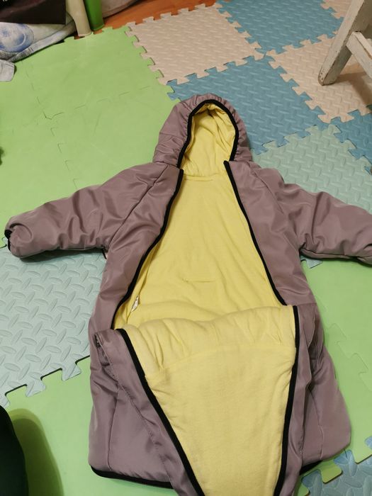 Combinezon gros 2 în 1 bebe/salopeta /sac  pentru iarna 0-12 luni