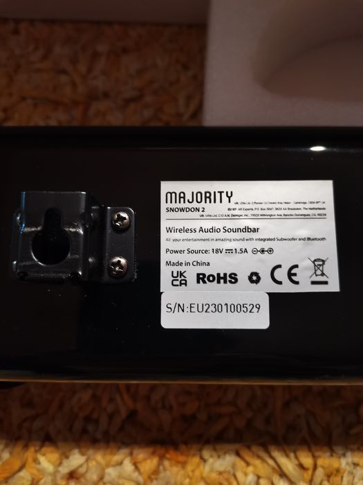 Soundbar Majority Snowdon 2.1 Bluetooth RCA Optical Aux 120w