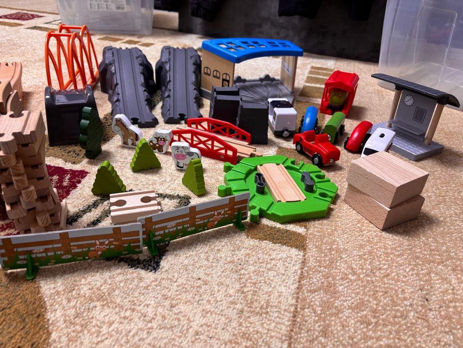 Set trenulet de lemn