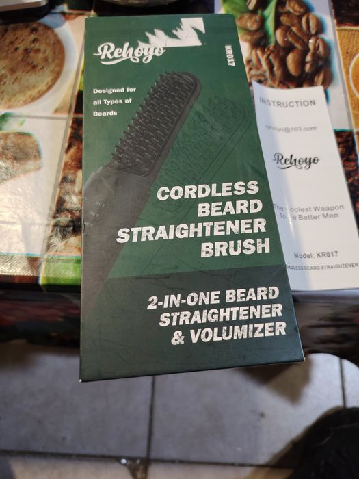 Безжична електрическа четка за изправяне на брада REHOYO, KR-017