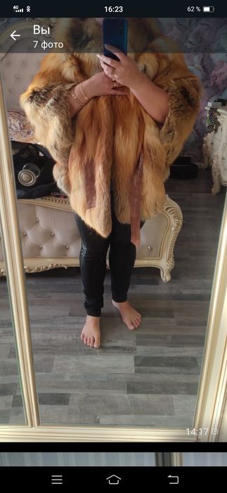 Шуба  греческая Лиса