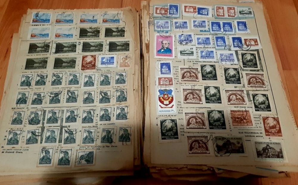 Colecție timbre poștale foarte vechi,(UNICĂ ÎN ROMÂNIA)
