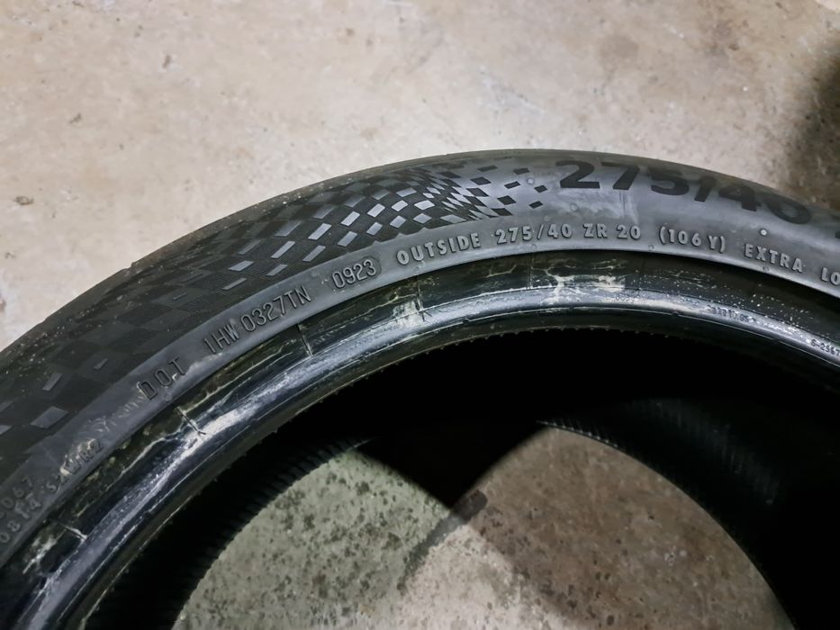 2 anvelope 275/40 R20 Continental 7 mm
