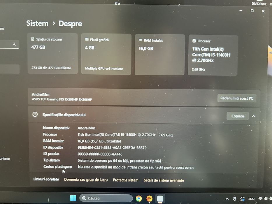 Laptop assus tuf gaming f15