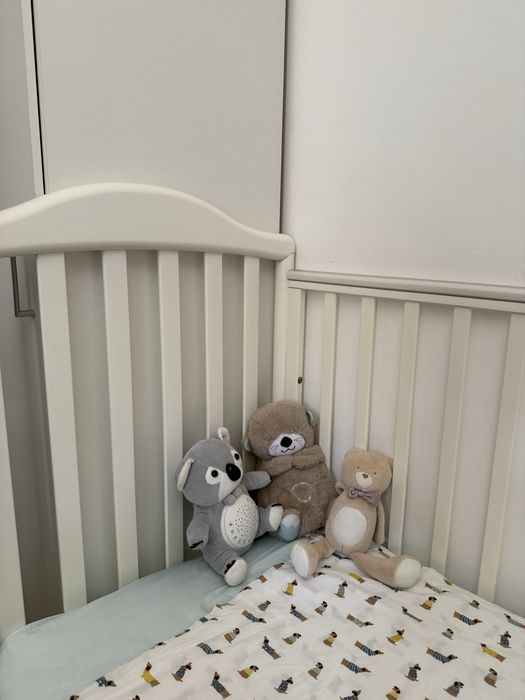 Pali Moon Бебешко дървено легло и скрин