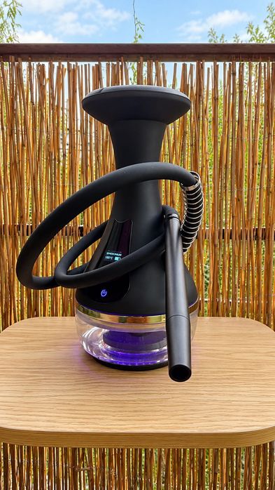 Narghilea electronică premium – set complet, husă, accesorii, iluminare LED