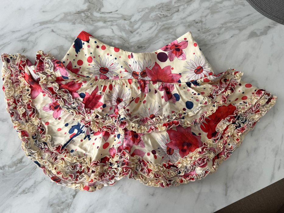 John Galliano - Оригинал - 100% коприна - нова пола размер 6-8г