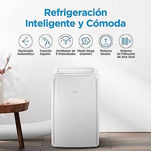MIDEA Silent мобилен климатик 12000 BTU с евакуация