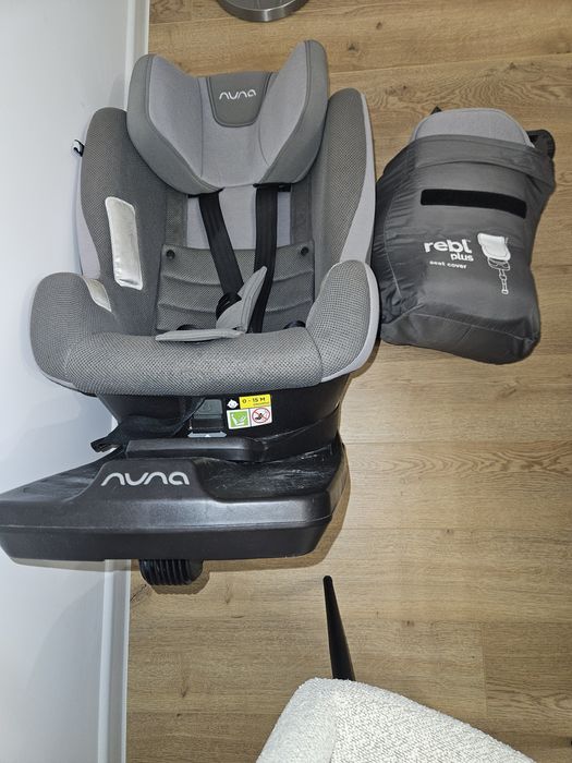Scaun auto i-Size Nuna REBL PLUS 360° Frost, 40 - 105 cm, Gri