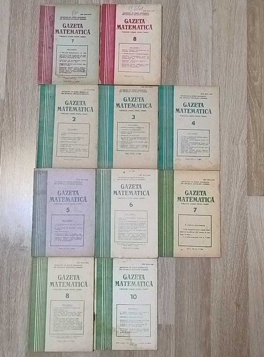 Seturi numere Gazeta matematică - Societatea Științe Matematice