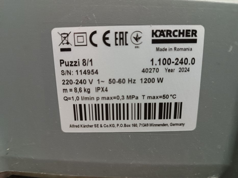Professional Karcher 8/1