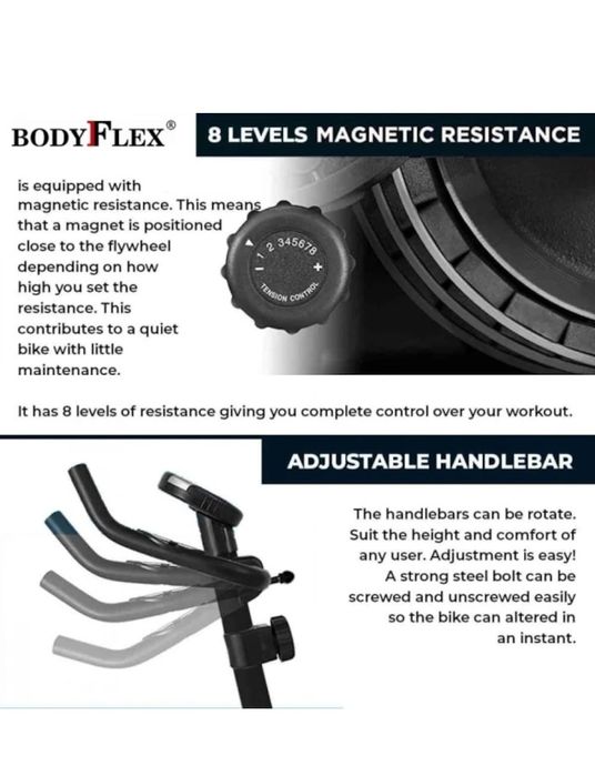 Кростренажор и велоергометър Bodyflex Kent xm, 2 в 1