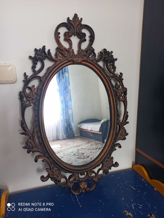 Продам зеркало, металлическое тяжелое, не подделка.