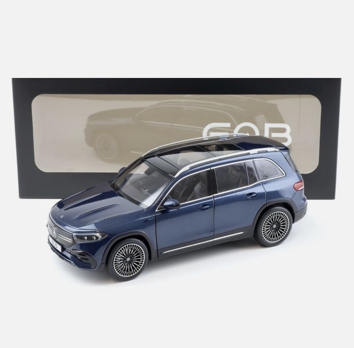 Macheta auto Mercedes-Benz EQB (X243) Denim Blue 2021 scara 1/18