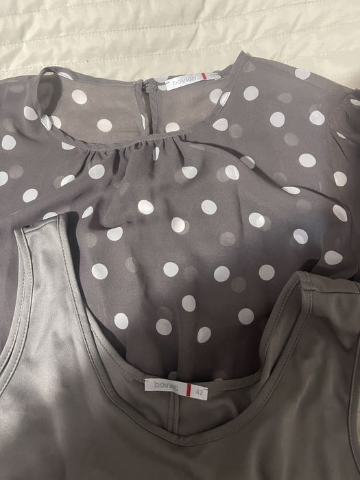 Платье в горох 48р