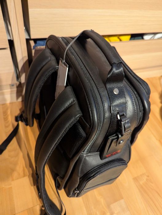 Rucsac Laptop TUMI Alpha 117343 – Piele Neagră, Premium