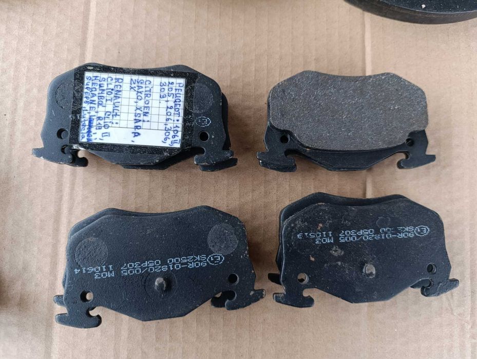 Тормозные колодки Peugeot, Citroen, Renault.