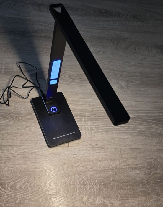 Lampa birou LED BIENSER cu încărcare wireless 10W, USB