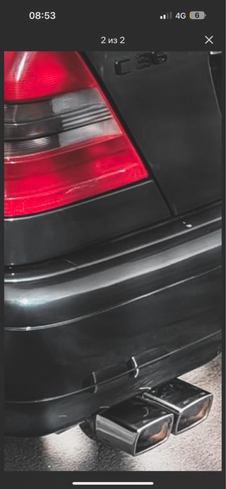 Насадки глушителья AMG Мерседес