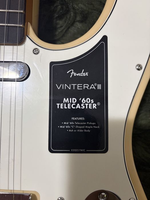 Fender Vintera III Mid '60s Telecaster RW Vintage Blonde Chitară electrică