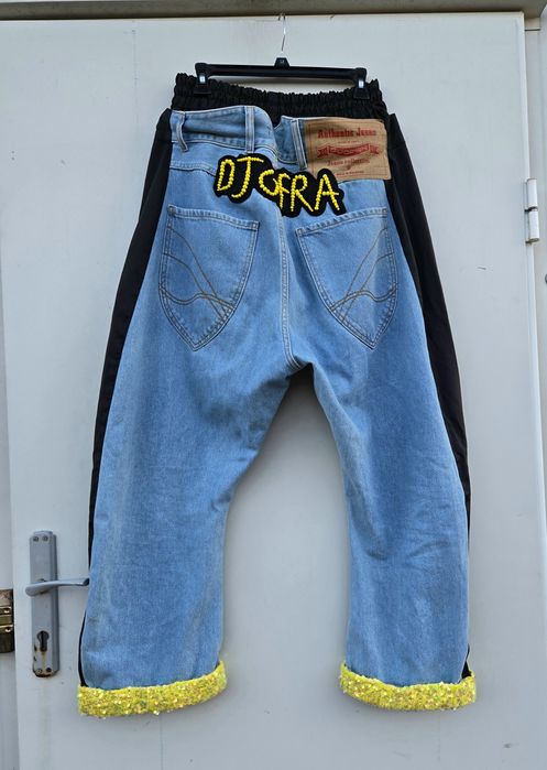 Djofra уникални дамски дънки бойфренд модел М/Л размер