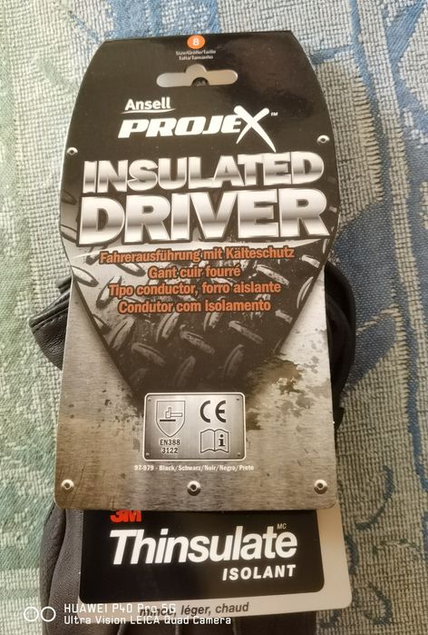 Mănuși Piele Negre Calitate