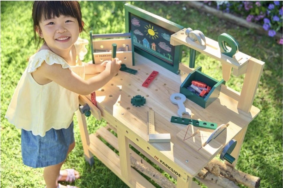 Детска дървена градинска работна маса Parkside ,