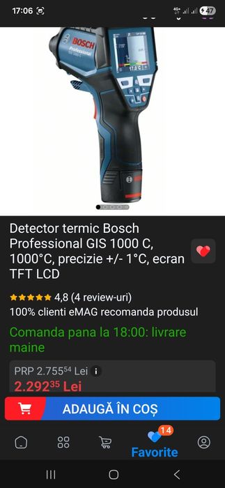 Detector termic Bosch Professional