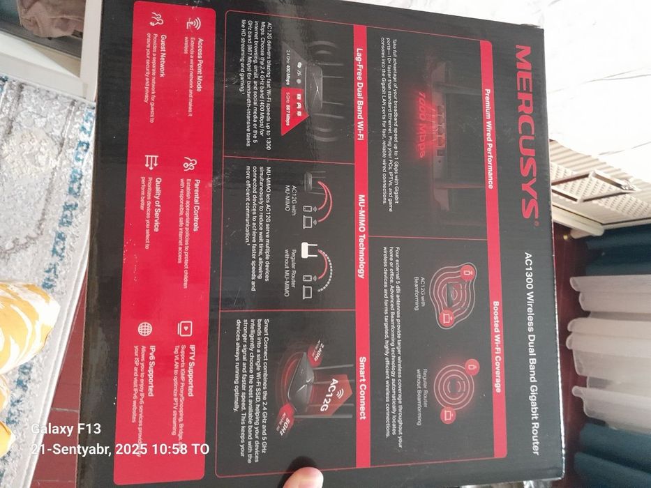 Wi-fi mercusys routeri sotiladi