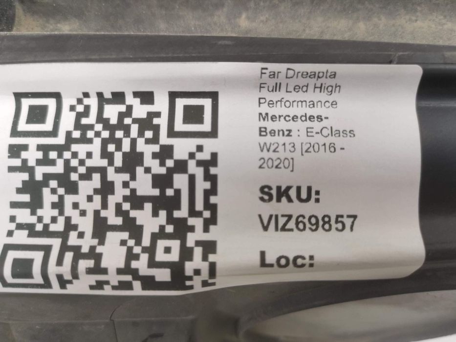 Far Dreapta Full Led High Performance Mercedes-Benz  E-Class W213 2016