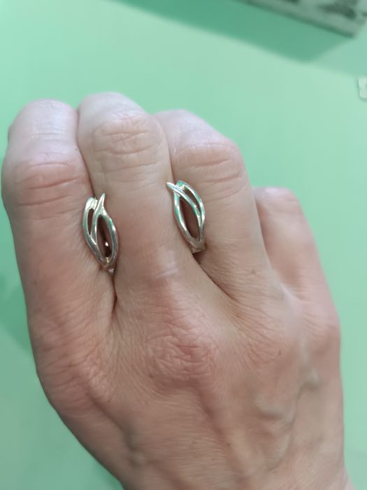 Сребърни дамски обеци