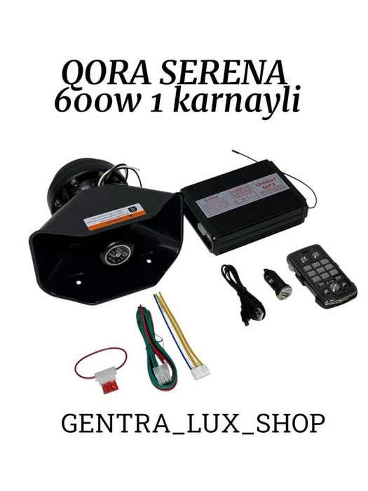 Qora serina 600w bir karnayli
