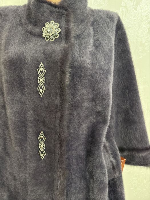 Альпака,пальто тёплая 50-52