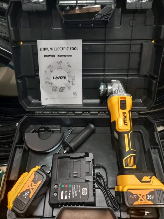 Flex polizor DEWALT cu 2 acumulatori,ambreiaj și turație variabila