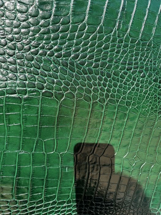 Vand piele naturala, pt portofele, croco