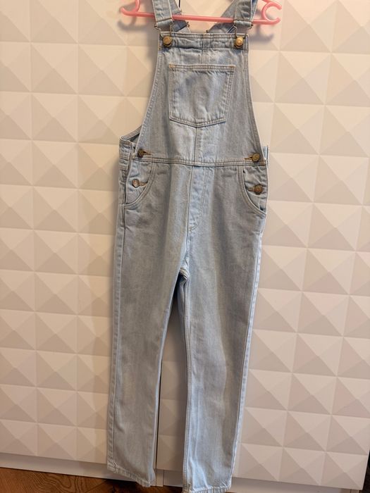 Дълъг гащеризон от деним Mango, момиче 9 г.