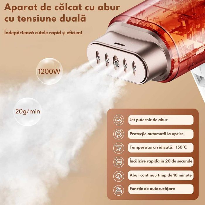 Fier de calcat mini Portabil pentru calatorii /Fier de calcat vertical