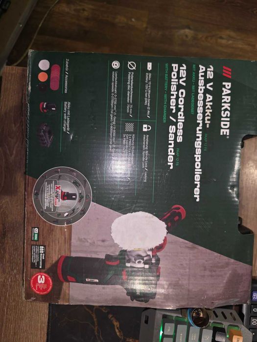 Акумулаторна полираща машина Parkside PAAP 12 F6 (12V) – Пълен комплект!