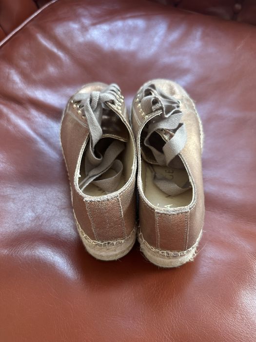 Espadrile Eva Minge, piele, aproape noi, 38.
