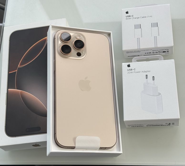 iPhone 16 PRO MAX 256GB Neverlocked Desert Titanium-Ca Nou-iOS 18