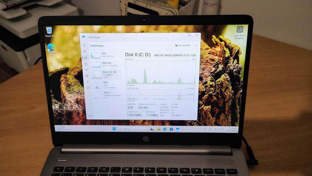 Laptop HP 340S G7 i5 1035G1 - 16GB - 512GB nVme - Windows 11 Pro OEM