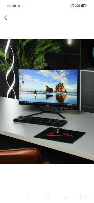 Monoblok 24 dyuym, i5 2500, DDR3 8 GB, SSD 256, qo'shimcha klaviatura
