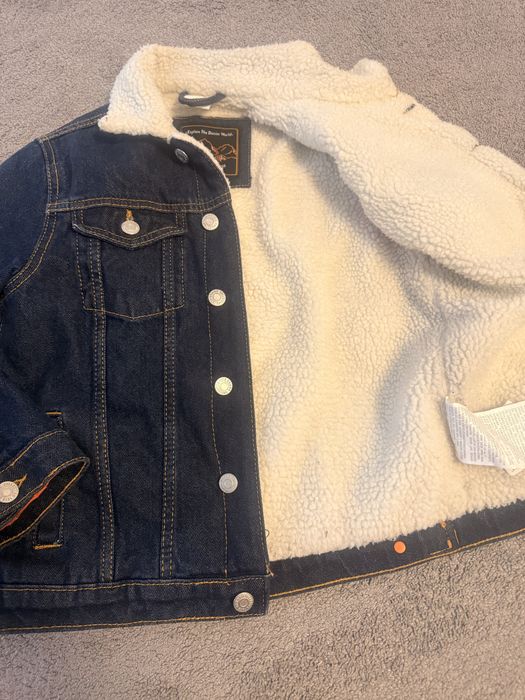 Geaca denim imblanita