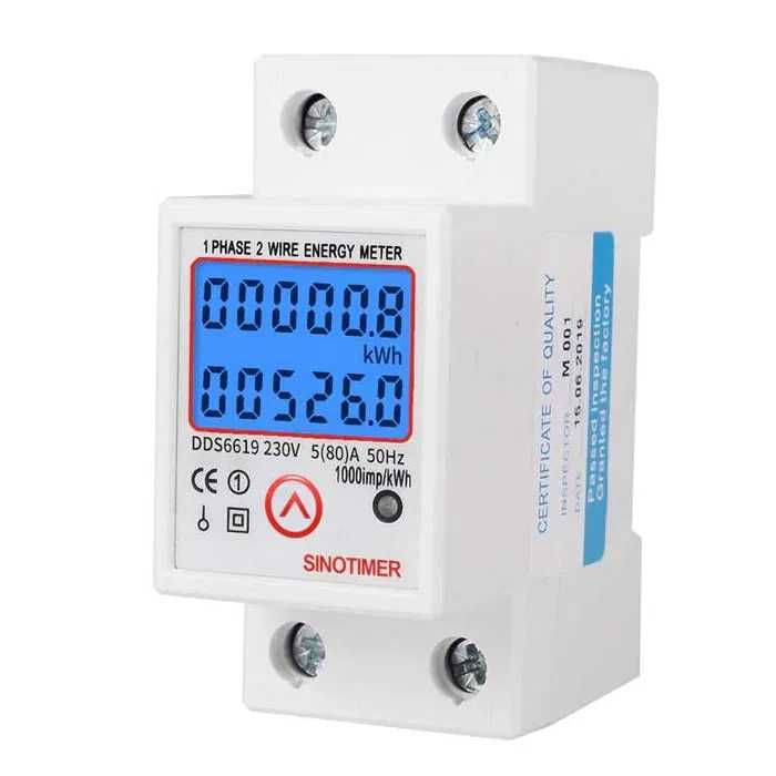 Contor de energie electrica Sinotimer pe sina