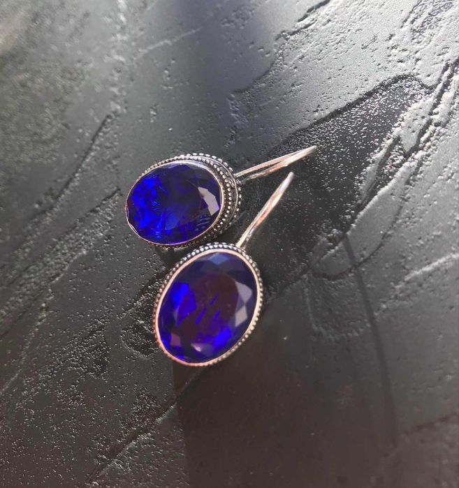 Cercei Argint 925 cu Pietre Semipretioase Tanzanit