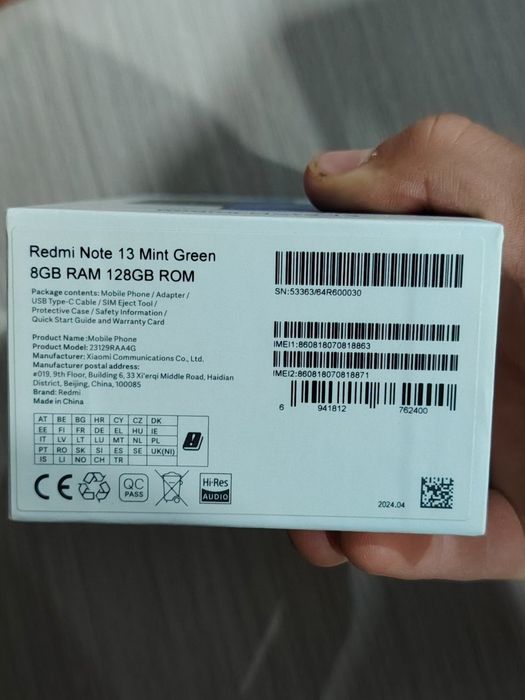 Redmi Not 13  8/128
