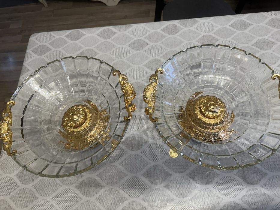 Фруктовницы хрустальные