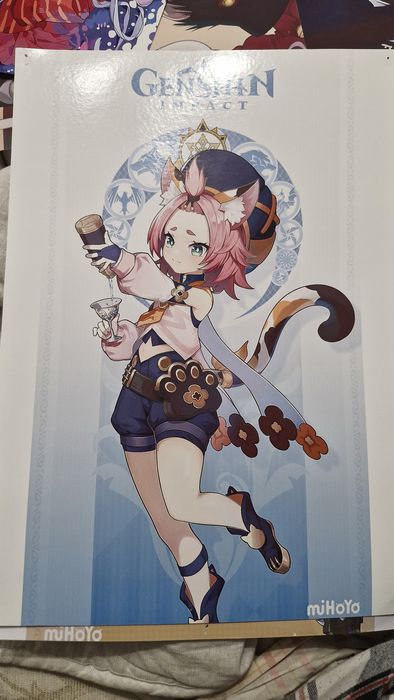 плакаты геншин А3