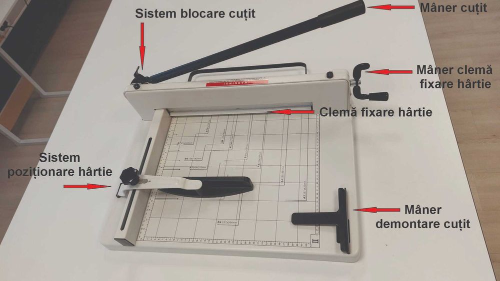 Ghilotină tipografică A3 capacitate 400 coli
