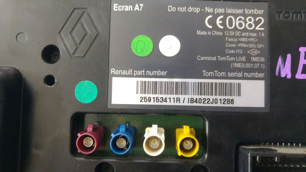 Display navigatie bord renault megane 3 259153411r